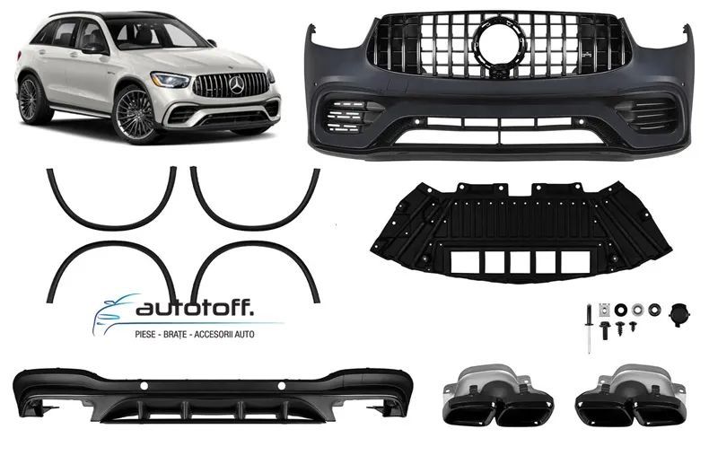Pachet exterior compatibil cu Mercedes GLC X253 SUV (2020+) GLC 63 AMG Design