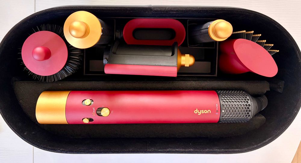 Airwrap ID red velvet/gold CA NOU, original, luat direct de la Dyson Romania