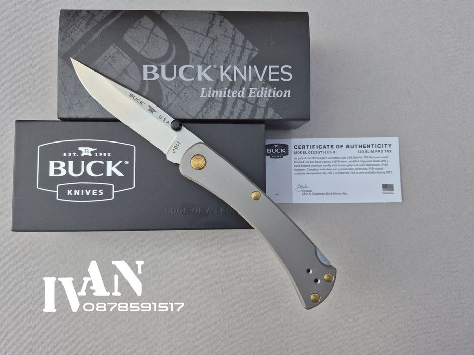 Нож Buck-110 Slim Pro Titanium Limited