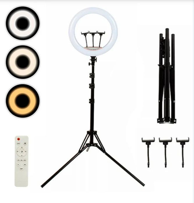 Lampa circulara Ring Light led 56 cm trepied telecomanda 55 W  LJJ-22