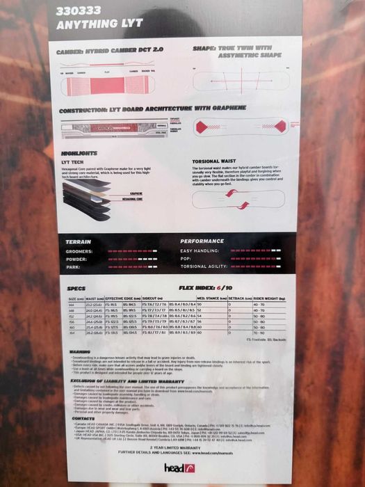 Placa snowboard NOUA Head Anything LYT 148cm Hybrid Camber 2.0