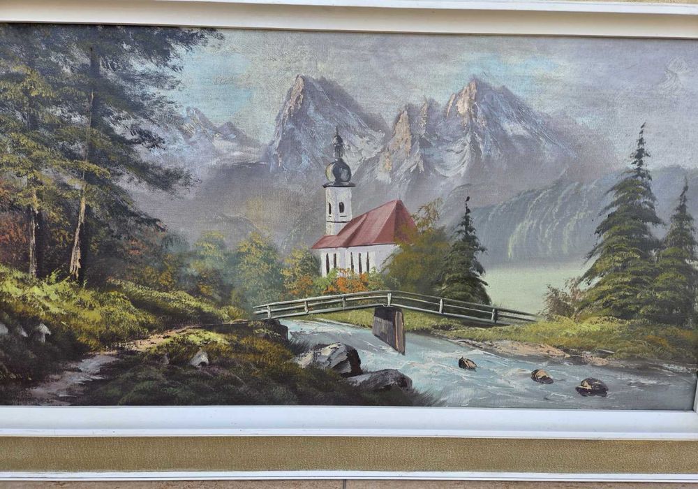 Голяма маслена картина пейзаж