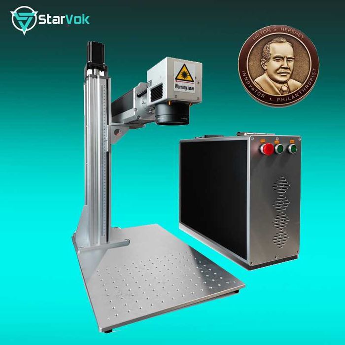 Gravator fiber laser 2.5D JPT 50W/Gravura în relief/Ezcad3 cu licenta.