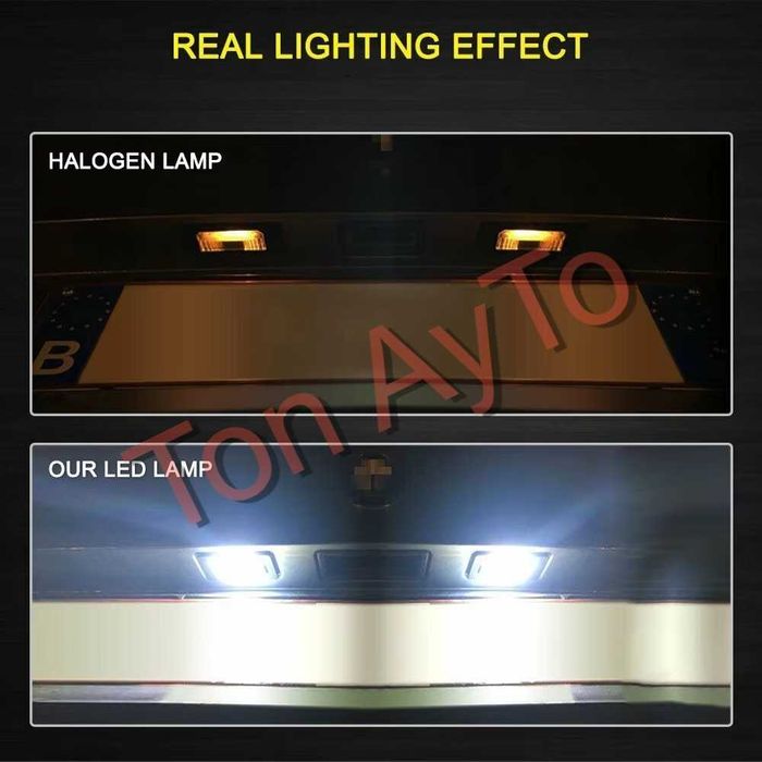 LED Лед Плафони За Регистрационен Номер Ауди А3 А4 А5 А6 А8 Audi A3 A4 A5 A6 A8 Q7 Комплект Лед Плафони за Номер