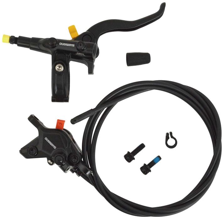 Shimano BR-MT420+BL-MT401, 4-бутални BR-MT420 и 2-бутални BR-MT410, хидравлични дискови спирачки