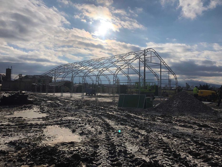 Depozit,structura usoara,cort industrial