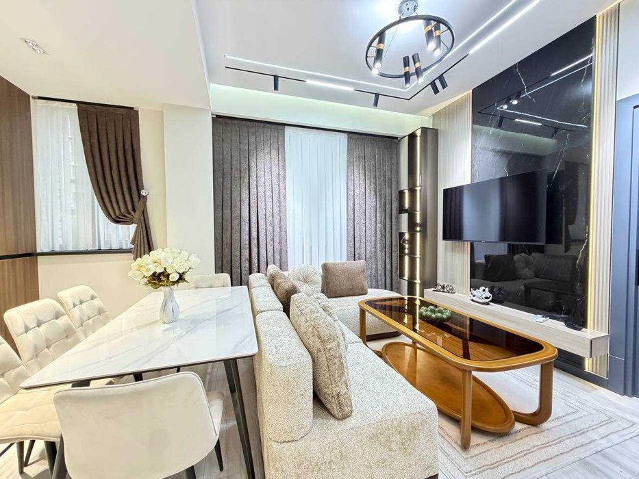 3-комнатная квартира 62 м2 с евроремонтом в ЖК New Life, Махтумкули