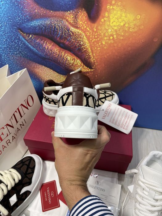 Adidasi Valentino One Stud piele naturala Full Box colectie noua