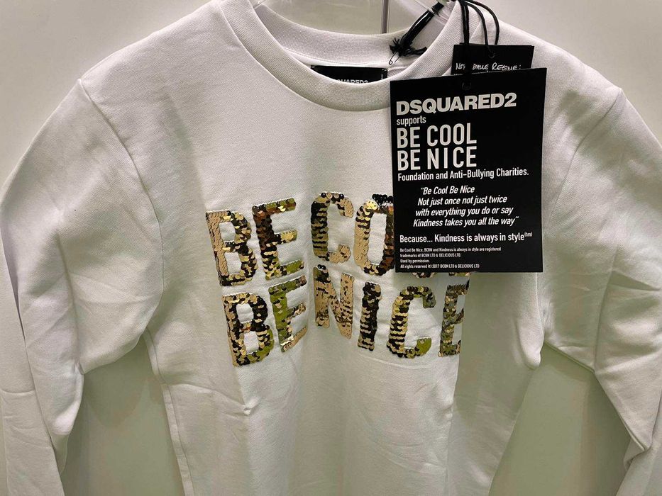 Чисто нова мъжка бяла блуза на Dsquared D2 размери S,M,L,XL,2XL