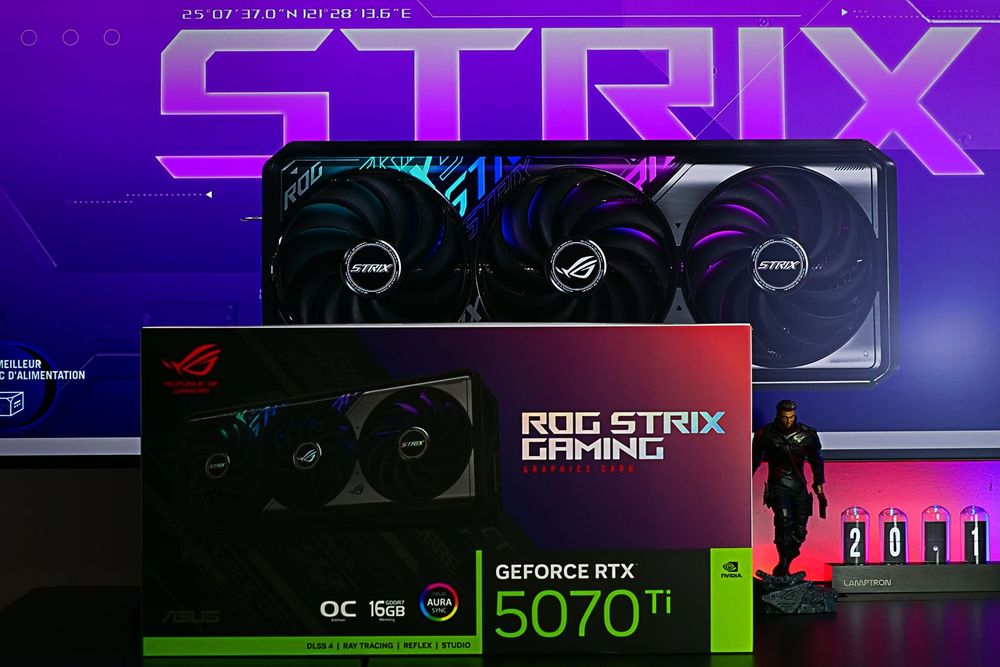2г гаранция! RTX 5070 Ti 16GB Asus ROG Strix OC
