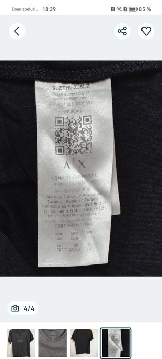 Armani Exchange tricou