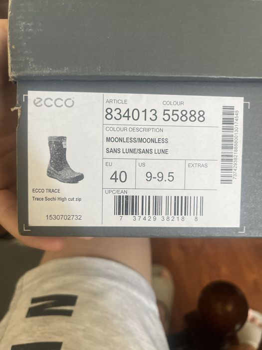 Зимние обувь ecco в идеальном состоянии