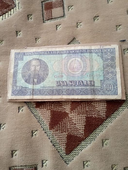bancnota 100 de lei 1966