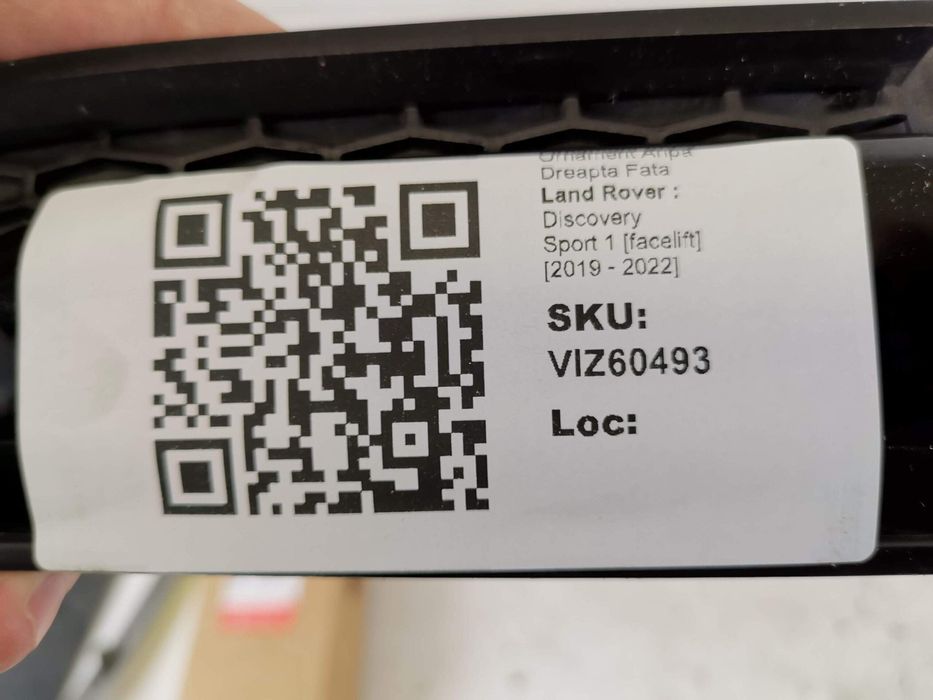 Декоративен Елемент Десен Преден Калник Ленд Роувър Дискавъри Спорт 1