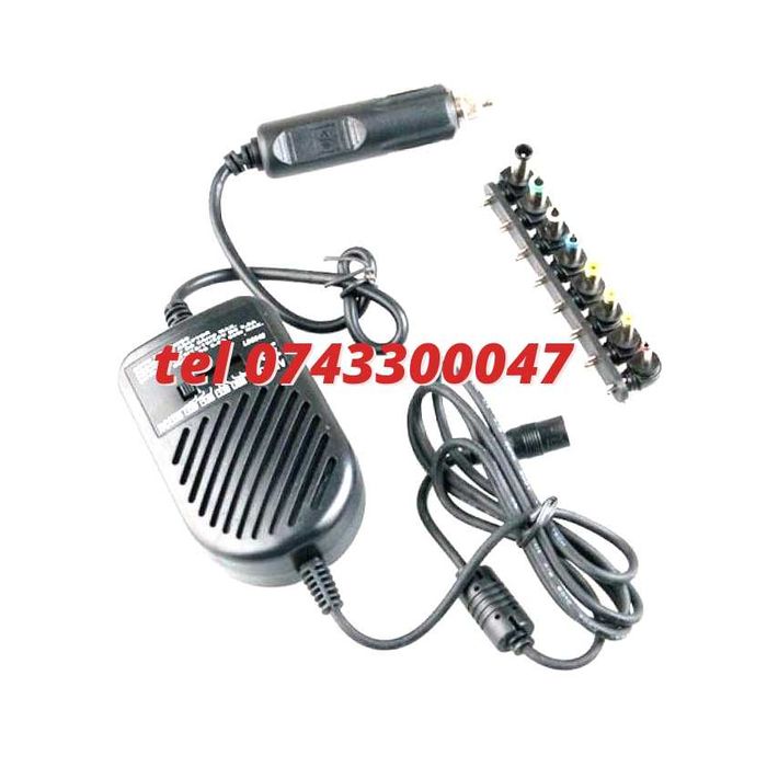 Incarcator Auto Universal Pentru Laptop80w Alimentare 12vcu 8 Cone