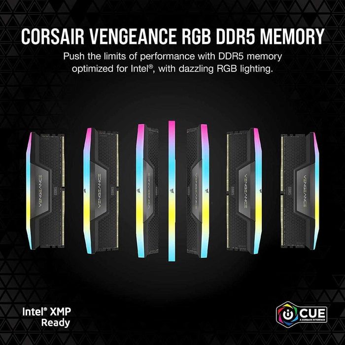 Новая память DDR5 CORSAIR Vengeance RGB 32GB (2 x 16GB) 7000 MHz XMP.