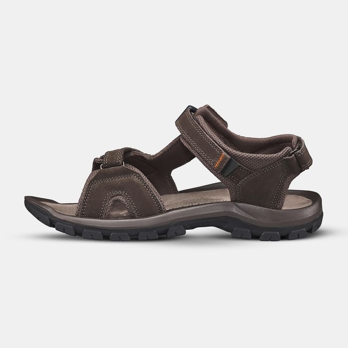 Sandale din piele Drumeție Nh500 Maro - produs resigilat Decathlon
