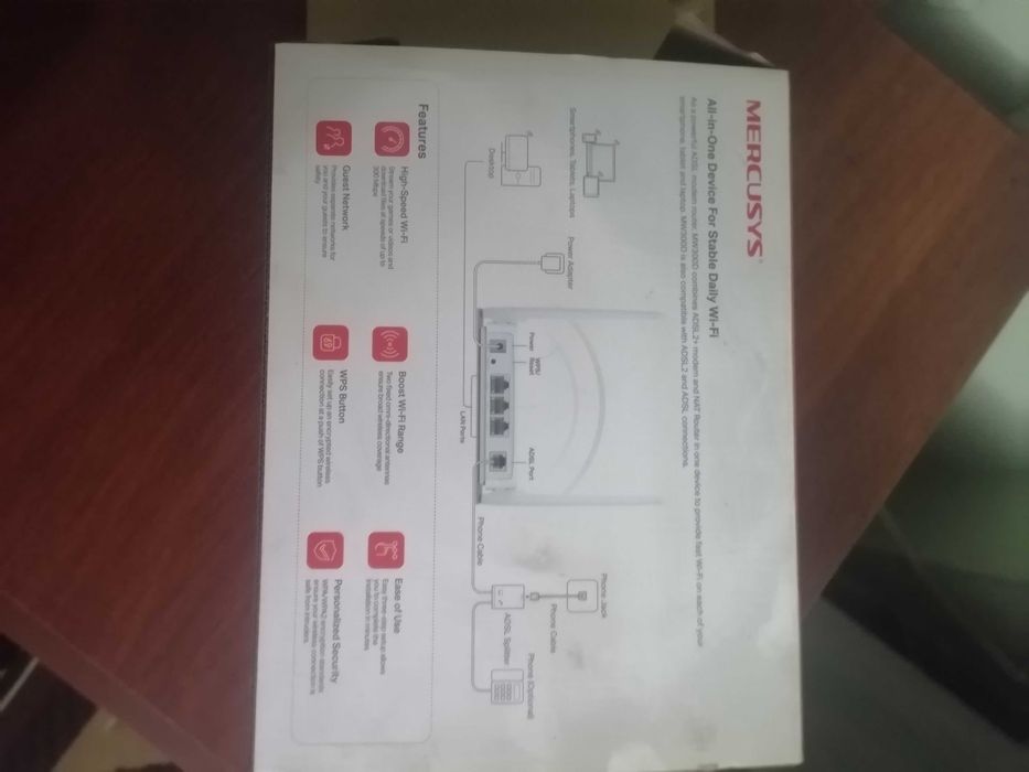MERCUSYS 300 Mb и TP-LINK ADSL2+ Modem Router