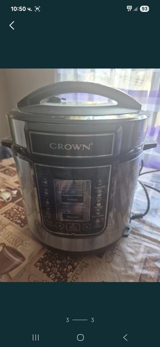 Мултикукър Crown CPC-60SS, 6 л, 8 програми