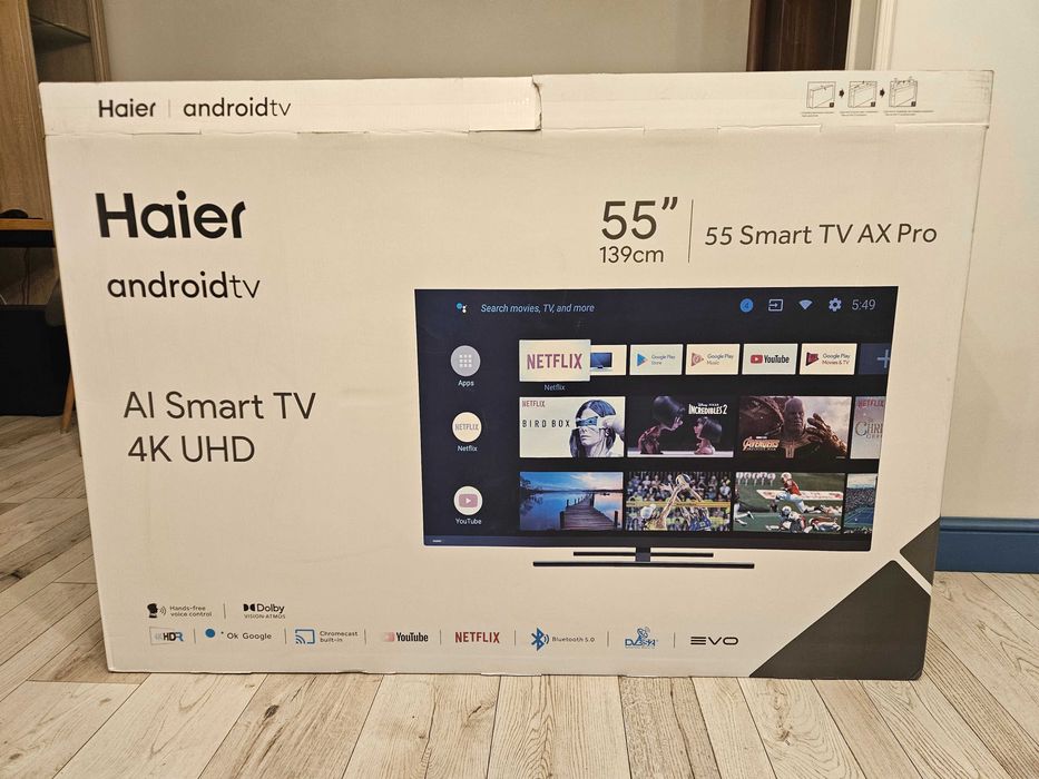 Haier Android TV AX Pro 55 дюймов