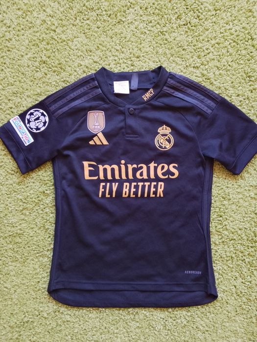 Tricou Fotbal Copii Real Madrid #5 Bellingham 2023-24