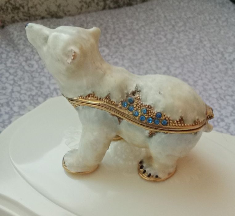 Шкатулка " Детёныш белого медведя " НОВАЯ