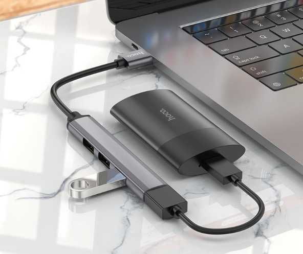 Cablu Adaptor OTG Transfer, USB-A la USB-A 3.0, 3 x USB-A 2.0