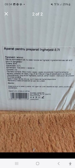 Aparat inghetata Logic nou