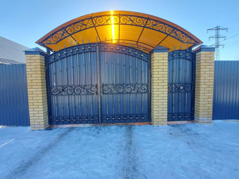 Сварочные работа Навес кованный -хайтэк .