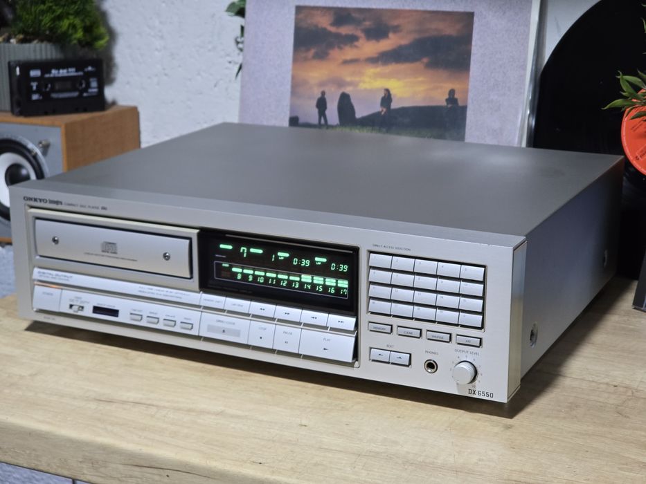 Cd player ONKYO integra DX-6550, varf de serie, hifi stereo, argintiu