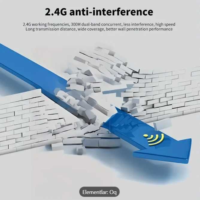 WiFi uselitil 2.4G & 5G. 6 antennali WiFi signal kuchaytirgich