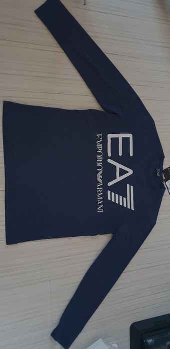 Emporio Armani EA7 Cotton Mens Size XL / 2XL НОВО ОРИГИНАЛ Мъжка Блуза