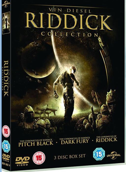 Filme Vin Diesel The Riddick Collection [Pitch Black/The Chronicles Of Riddick: Dark Fury/The Chronicles of Riddick]