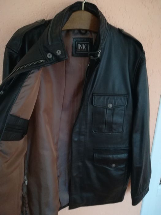 Geaca piele bărbați Ink L