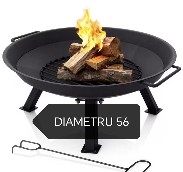 Vatra foc din fonta diametru 56 cm