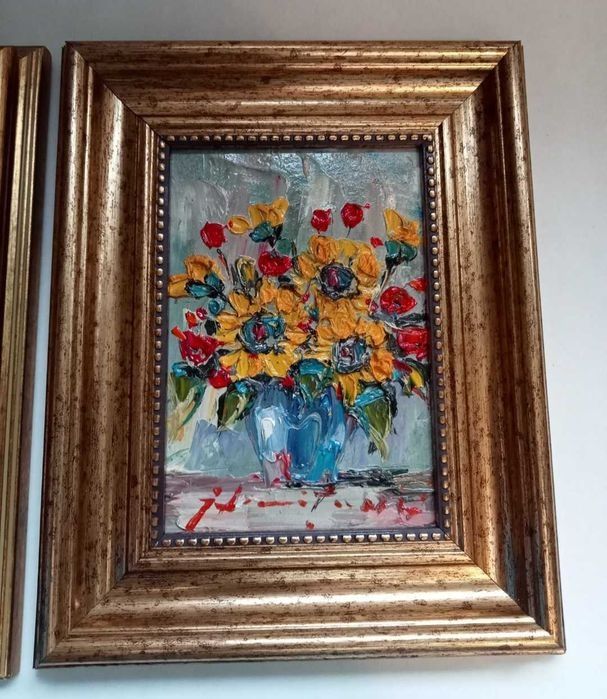 Tablou, Pictura in cuțit ,pictor Ion Ialomiteanu, de colectie , rar