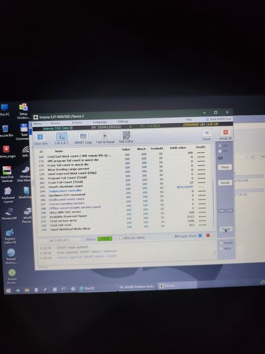 Ssd Intenso 128 gb nou 100% viata