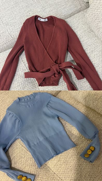 Топове, бюстиета, бодита ,блузи, потници, рокли Zara, LeGer, About you, Bershka, Nikole collection,Evis