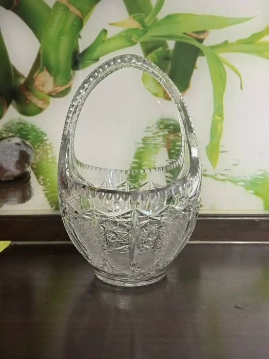 Корзина .Хрусталь.Богемия.Цена:85$