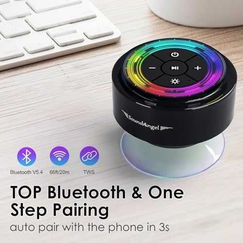 Мини Душ Тонколона 8W IPX7 Дълбок Бас Вендуза 15 Часа високоговорител