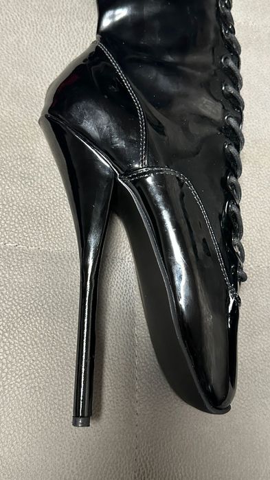 Сапоги Pleaser DEVIOUS Ballet-2020, черные (оригинал). р-р 39.