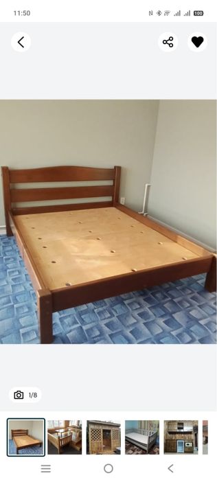 Продам кровать деревяная 2000/1600