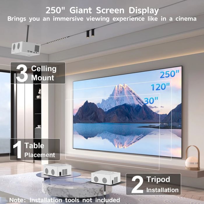 Новинка! 5G WiFi видеопроектор HD 1080P 9500L из Америки