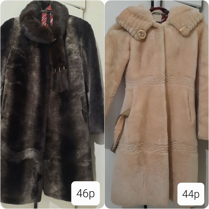 Шуба мутон с капюшоном