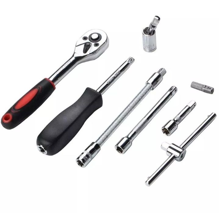 DEKECR-V 46 qismli asboblar to'plami - universal va professional vosit