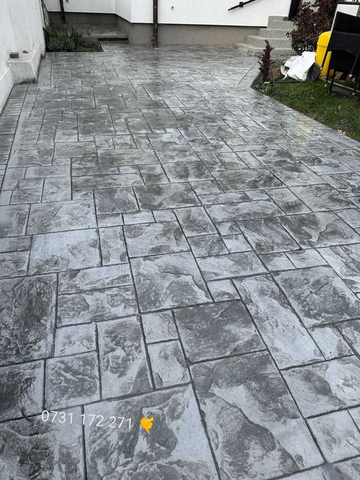Beton amprentat de calitate. amenajari pavaje cu beton amprentat