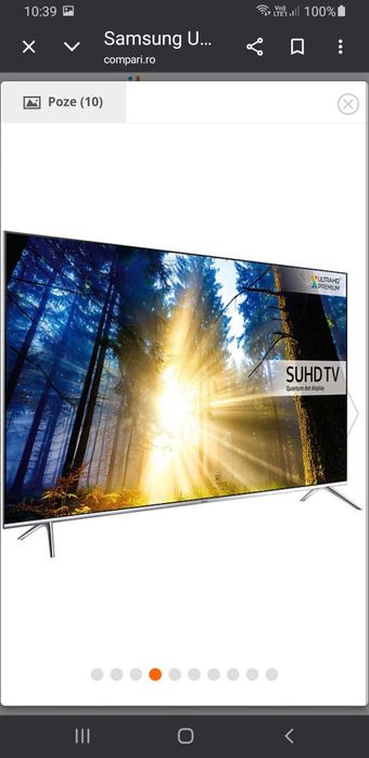 QLED Smart  Samsung 4K UHD 60 KS 7002 Dg 155