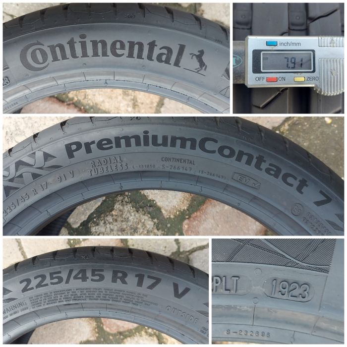 O bucată 225/45 R17 vară - una Continental