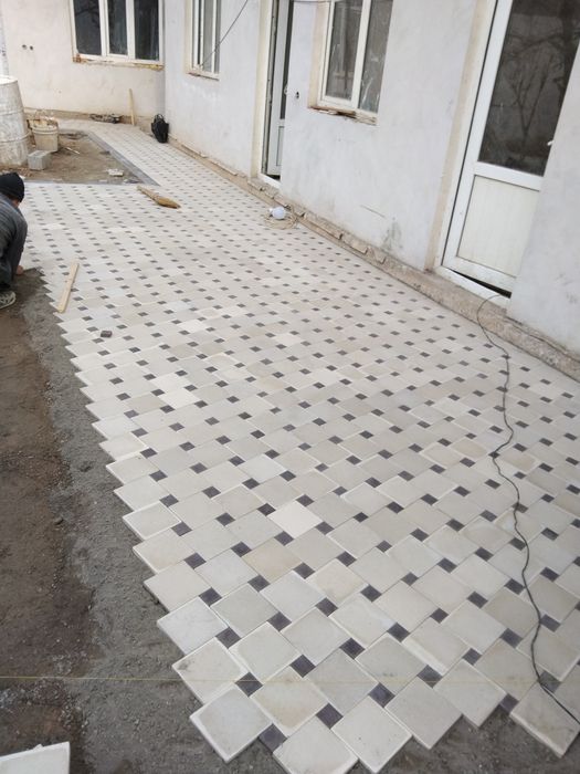 Мрамор гранит буручатка ва кафель ишларини киламиз