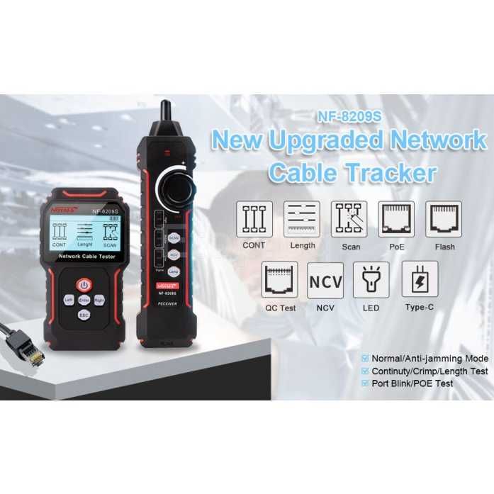Кабелен лан тестер Noyafa NF-8209S